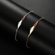 Palestine Map Flag Bracelet