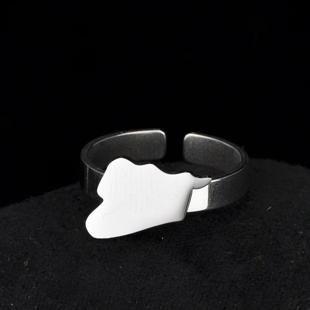 Syria Solid Map Ring