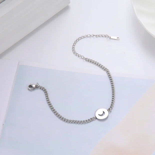 Crescent Moon Bracelet Chain