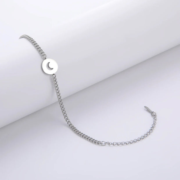 Crescent Moon Bracelet Chain