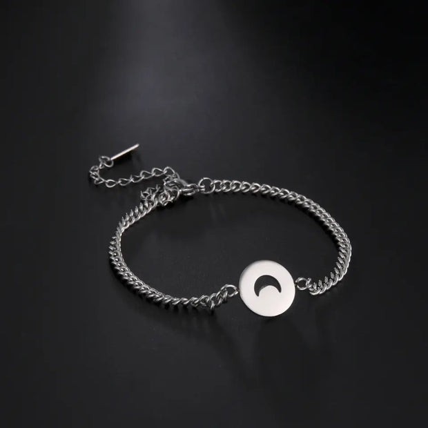 Crescent Moon Bracelet Chain