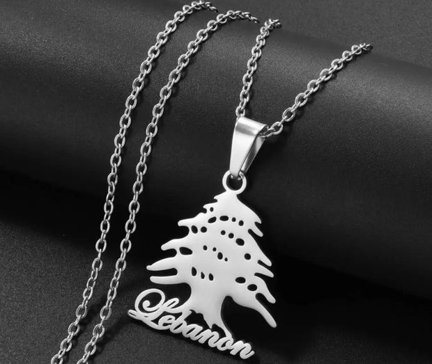 Lebanon Cedar Tree Necklace Chain Pendant
