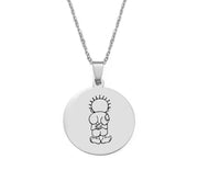 Palestine Handala Coin Necklace Chain Pendant