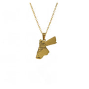 Jordan Cities Map Necklace Chain Pendant