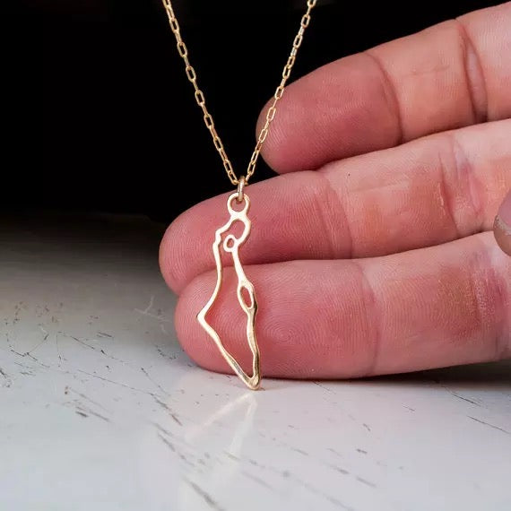 Palestine Mini Outline Necklace/Bracelet Pendant