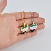 Syria Flag Necklace Chain Pendant