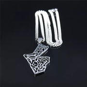 Jordan Map Arabic Calligraphy Necklace Chain Pendant