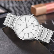 Arabic Numeral Watch Stainless Steel Oyster Band