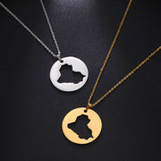 Iraq Coin Necklace Chain Pendant
