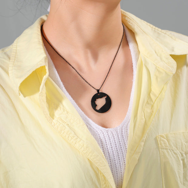 Syria Coin Necklace Chain Pendant