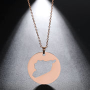 Syria Coin Necklace Chain Pendant