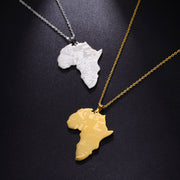 Africa Countries Map Necklace Chain Pendant