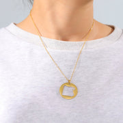 Egypt Coin Necklace Chain Pendant