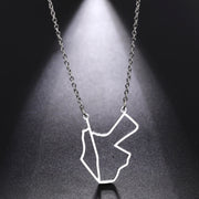 Jordan / Palestine Map Necklace Chain Pendant