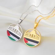 Al-Aqsa Mosque Palestine Necklace Chain Pendant