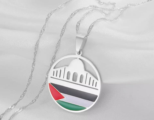 Al-Aqsa Mosque Palestine Necklace Chain Pendant