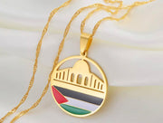 Al-Aqsa Mosque Palestine Necklace Chain Pendant