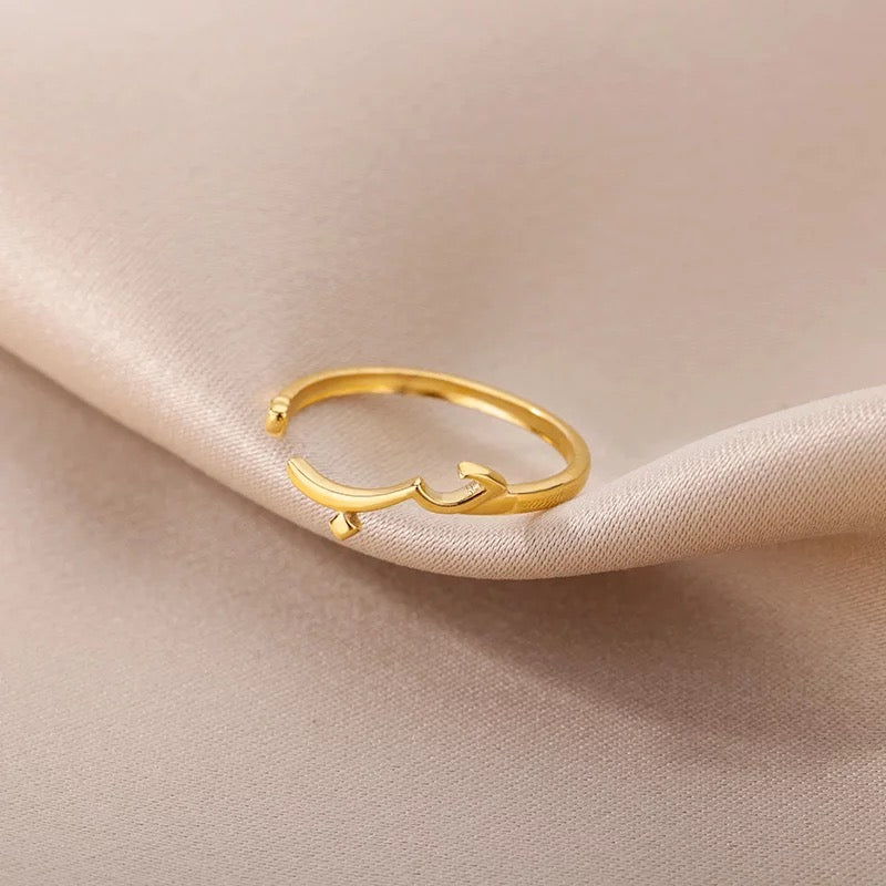 Buy Arabic - Urdu customize Ring name | name Ring for girls | name Ring for  girls customized | customized name Ring | personalized name Ring | 18k Gold  Plated Any Name Ring (8.5) at Amazon.in
