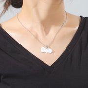 Yemen "اليمن" Map Necklace Chain Pendant