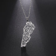 Lebanon Calligraphy Necklace Chain Pendant