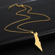 Palestine 3D Map Necklace Chain Pendant