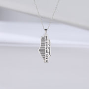 Palestine "Made in Palestine" Necklace Chain Pendant