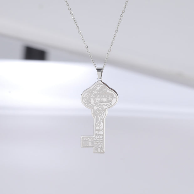 Palestine Nakba Key Necklace Chain Pendant