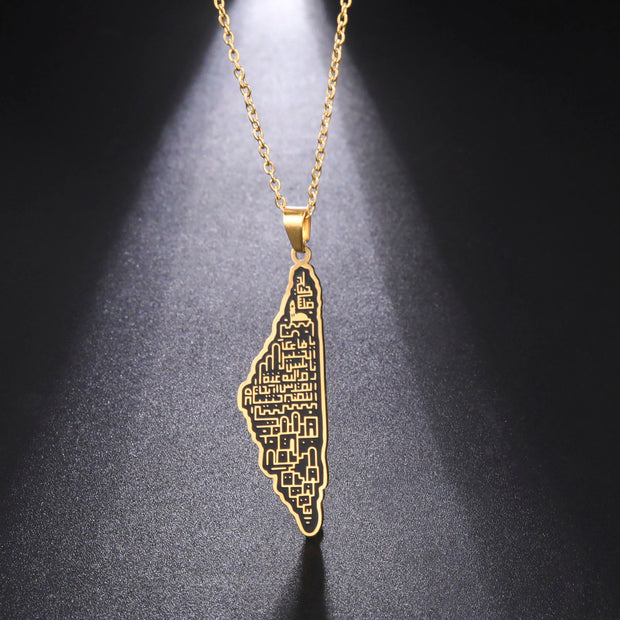 Palestine Cities 2.0 Necklace Chain Pendant