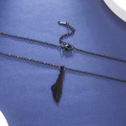 Palestine Feather Necklace Chain Pendant