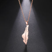 Palestine Feather Necklace Chain Pendant