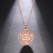 Palestine Historical Coin Necklace Chain Pendant