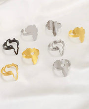 Africa Map Rings