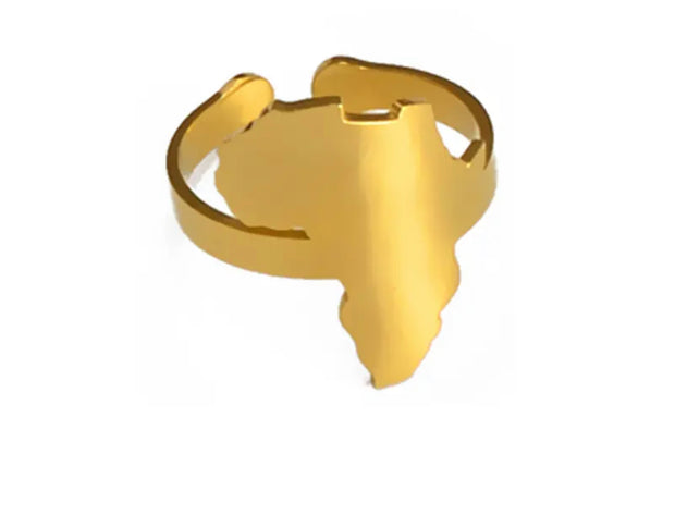 Africa Map Rings