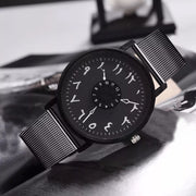 [Midnight] Arabic Numeral Mesh Watch Stainless Steel